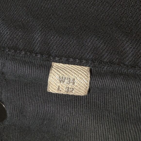 BURBERRY BRIT 34x32 SLIM Charcoal Black Denim Logo Casual Work School Jeans - Picture 9 of 10